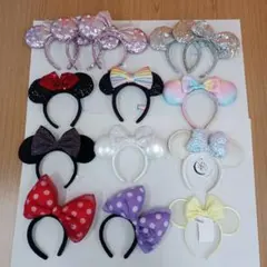 ディズニーリゾート ミニー カチューシャ まとめ売り 14点 ※ばら売り不可