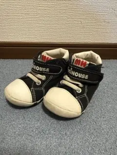 ミキハウス ブラック ベビーシューズ ブラック　13センチ