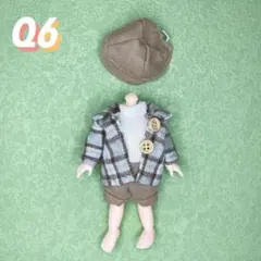 【新品】ズボン コート 白 インナー 服 茶色 オビツ11 アウトフィット