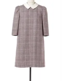 REDYAZEL パワショルグレンチェック えり付ワンピース Sサイズ