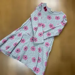 trois lapins 花柄長袖ワンピース120