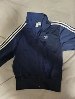 adidas ヴィンテージ　ネイビー ジップアップジャケット