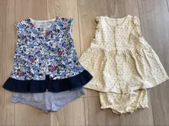 BeBe & PETIT BATEAU ベビーワンピース 2点セットのサムネイル