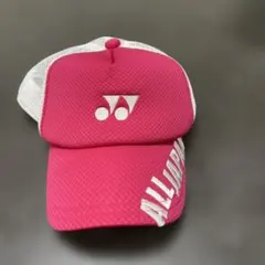 YONEX ヨネックス キャップ ALL JAPAN 中古 ピンク - メルカリ