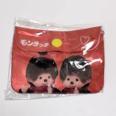 モンチッチ　フラットコインケース　赤　A
