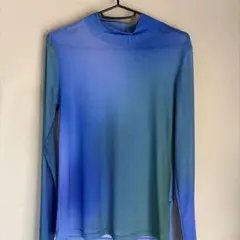 グラデーション 長袖シャツ M