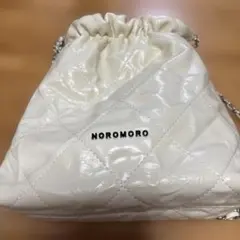 NOROMORO シルバーチェーンキルティング ショルダーバッグ