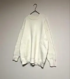 【美品】CLANE クラネ バルキーニット セーター 白 サイズ1 ゆったり