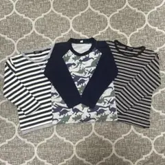 ロンT 長袖Tシャツ 110 3枚セット
