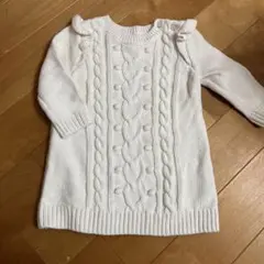 GAP baby ニットワンピース　ホワイト