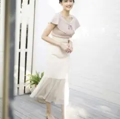 ミッシュマッシュ バックレースアップマーメイドスカート