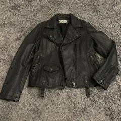 未使用　Relume 黒 レザージャケット　羊革