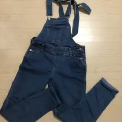 美品 サロペット 女の子 デニム 160 つなぎ　オーバーオール