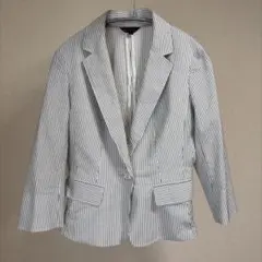 【ketty】7部袖サッカー素材ストライプジャケットのサムネイル