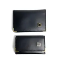 ダンヒル Dunhill カードケース キーケース 2点 セット 黒 ブラック