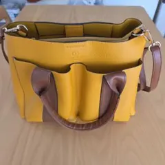 お値下げしました！ D.KELLY japan　ショルダーバッグ(イエロー)