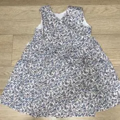 花柄コットンラップドレス