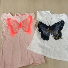H&M ガールズ Tシャツ 2枚セット 122/128のサムネイル