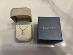 festaria ネックレス 一粒石 ゴールドカラーのサムネイル