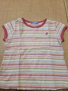 familiar ストライプ 半袖Tシャツ 120