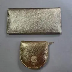 【新品未使用】皇居　長財布　小銭入れ　ゴールド