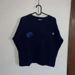 VANS ネイビー 長袖カットソー Sサイズ