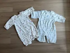 西松屋　ロンパース　カバーオール　くま　50-60サイズ　水色　新生児　赤ちゃん