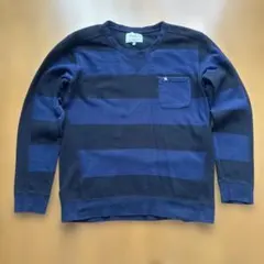 Arnold Palmer ネイビー/ブラックストライプ トレーナー