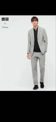 UNIQLO x Theory カジュアルスーツジャケット グレー