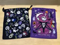 ナイトメア ハロウィン柄 巾着袋 2点セット