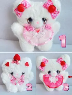 サンリオ　pream  プリィム 作家 テディベア ハンドメンド ぬいぐるみ サンリオ pream 作家 テディベア ハンドメンド ぬいぐるみ クマ