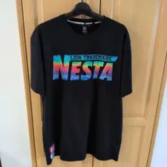 NESTA BRAND Tシャツ ブラック レインボーロゴのサムネイル