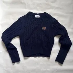 AverHaus 韓国 ショート丈 ケーブルニット