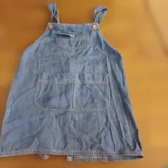 キッズ デニムエプロン 130cm 綿100%のサムネイル