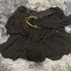 GORGE レースブラウス ブラック