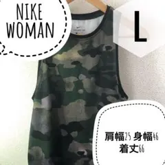 NIKE レディース 迷彩柄 タンクトップ Lサイズ【k】のサムネイル