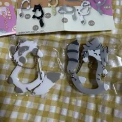 【店舗限定特別アソート】しっぽふりふりにゃんこカラビナ さばしろ しゃむ ガチャ