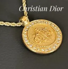 ChristianDiorディオール コインエンブレム ネックレス ゴールド