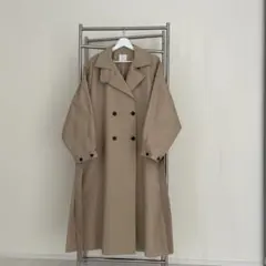 新品⭐︎オペードドットクリップ【C】 スプリングロングコート ベージュのサムネイル