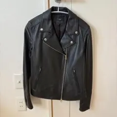 【美品】23区　シングルライダース　レザージャケット48　5L 羊革　ブラック 美品】23区 シングルライダース レザージャケット48 5L 羊革 ブラック