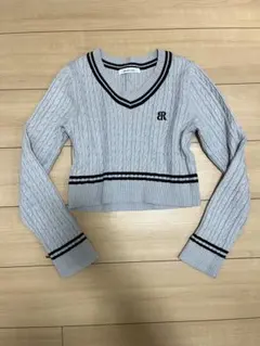 Y2K バレエコア　スクール　ケーブルニット、セーター　姫ギャル