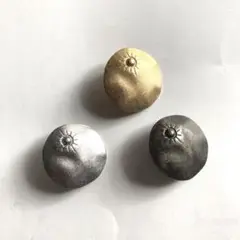 金属製ボタン 3色セット