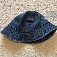 New hattan ダークブルーデニム バケットハット