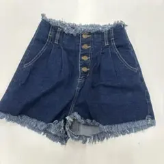ヘザー　フリンジショートデニムパンツ　Ｓ
