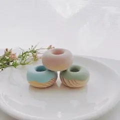木のおもちゃ ドーナツ 3個セット おままごと 木製