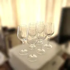 ワイングラス　バラ模様　6個セット　口径5.8cm✖️高さ22cm 350ml