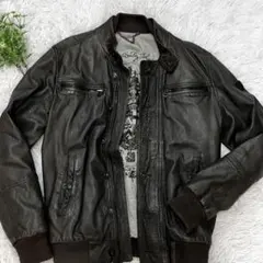 REPLAY リプレイ　レザーロゴパッチ　シングルライダースジャケット　Ｍ 楽天市場】【中古】REPLAY | リプレイ レザージャケット