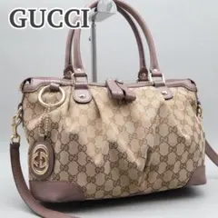 GUCCI グッチ ハンドバッグ インターロッキング金具 2way ターコイズ 