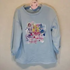 キッズ　子供服　アイドルプリキュア　トレーナー　ブルー　110