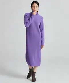 TOMORROWLAND Ballsey リンクスリブ ハイネックワンピース　S